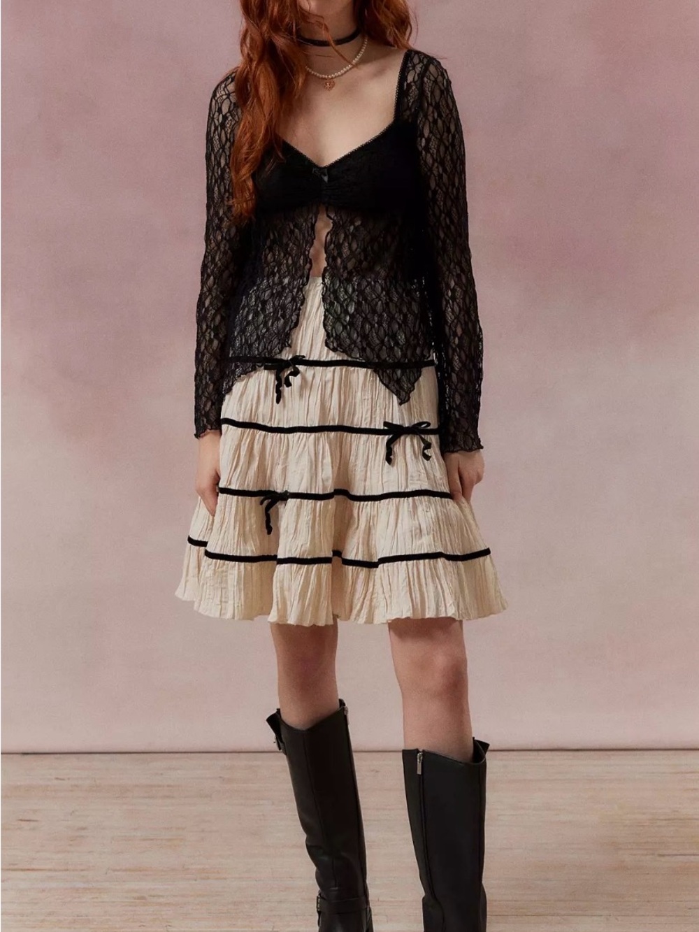 Kimchi Blue Black Lace Camisole